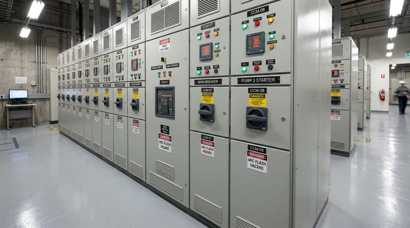 Engenheiro da RL Automa&ccedil;&atilde;o realizando inspe&ccedil;&atilde;o em painel el&eacute;trico industrial